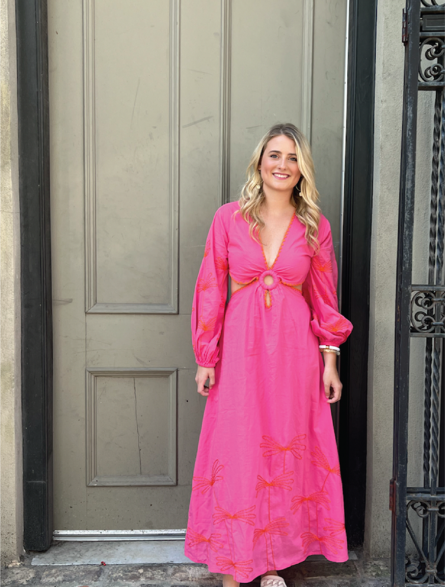 MADISON HOT PINK MAXI DRESS